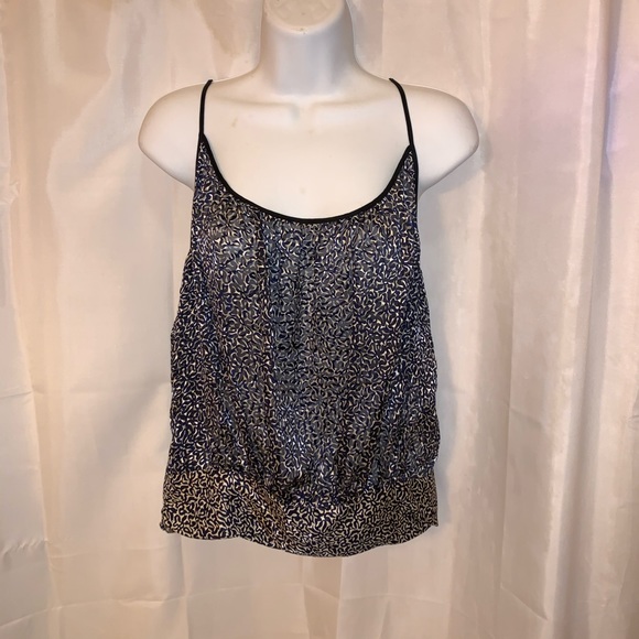 BALENCIAGA size 38 abstract print string tank top - Picture 10 of 11